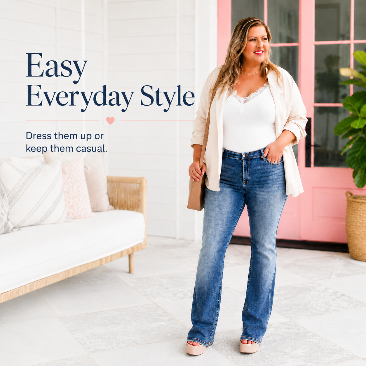 ✨HOT SALE 70% OFF - 👖New Tummy Control Bootcut Jeans