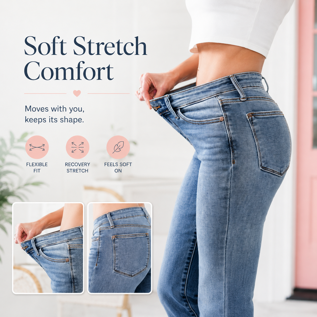 ✨HOT SALE 70% OFF - 👖New Tummy Control Bootcut Jeans
