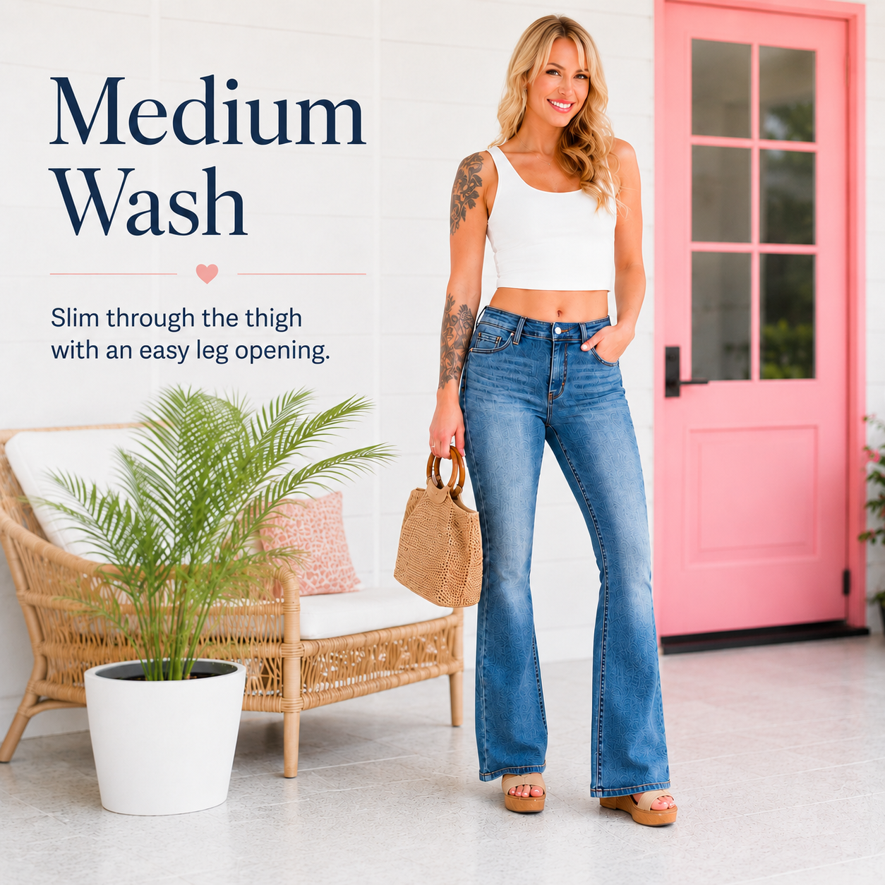 ✨HOT SALE 70% OFF - 👖New Tummy Control Bootcut Jeans