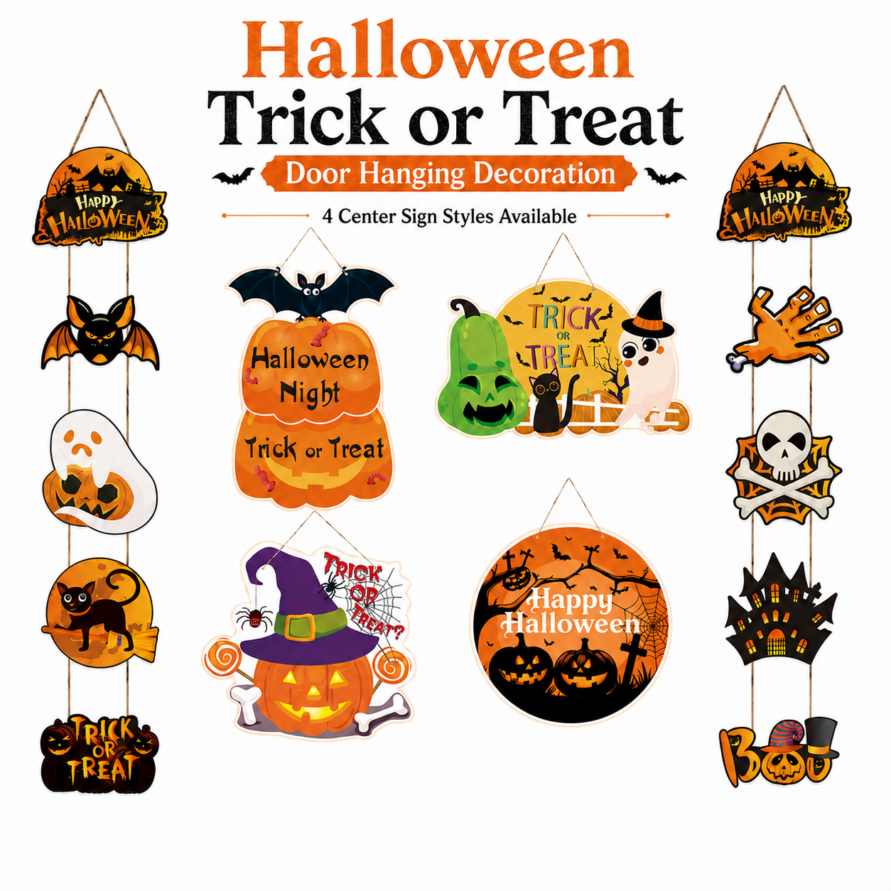 🔥70% OFF - 🎃Halloween Trick-or-Treat Door Hanging Decoration