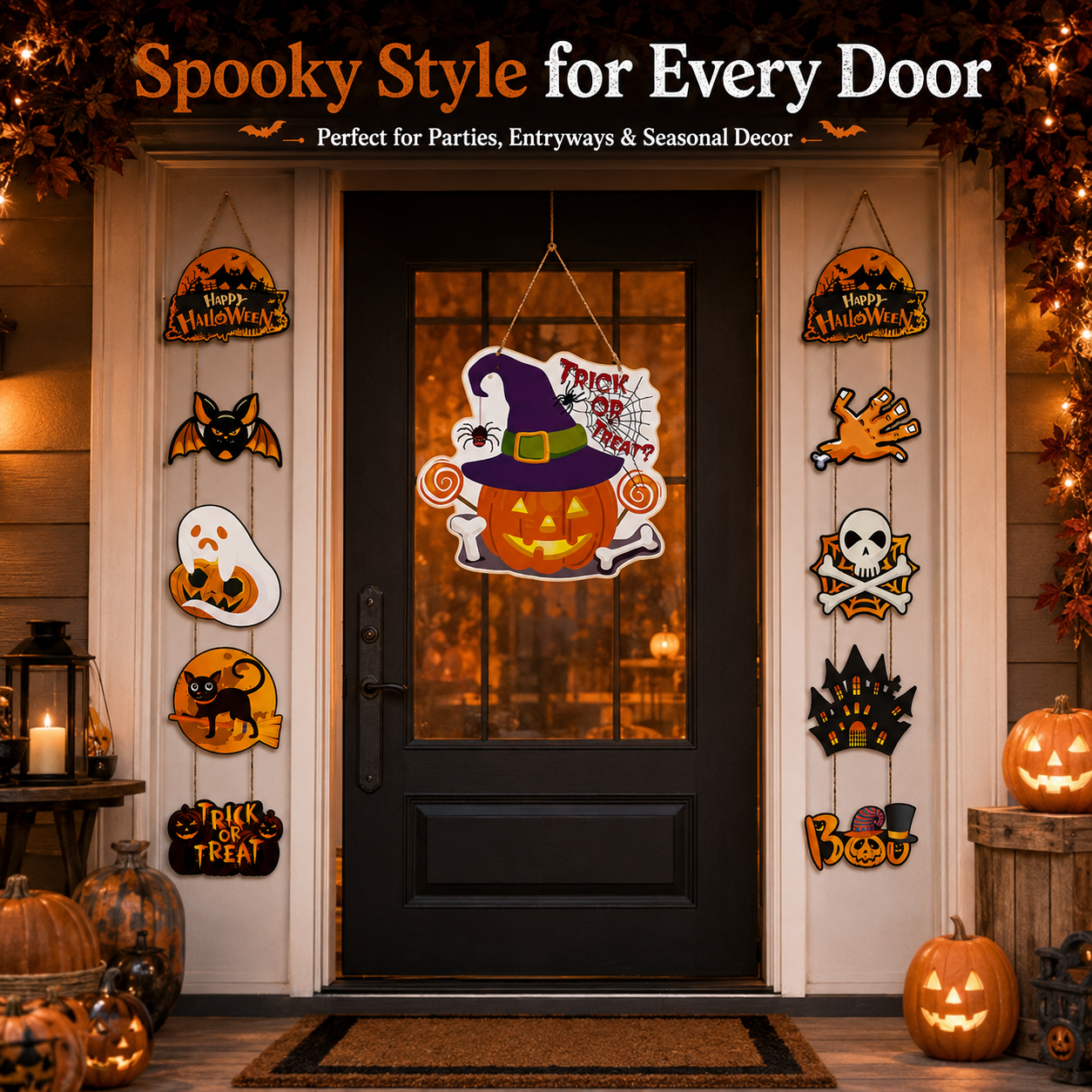 🔥70% OFF - 🎃Halloween Trick-or-Treat Door Hanging Decoration