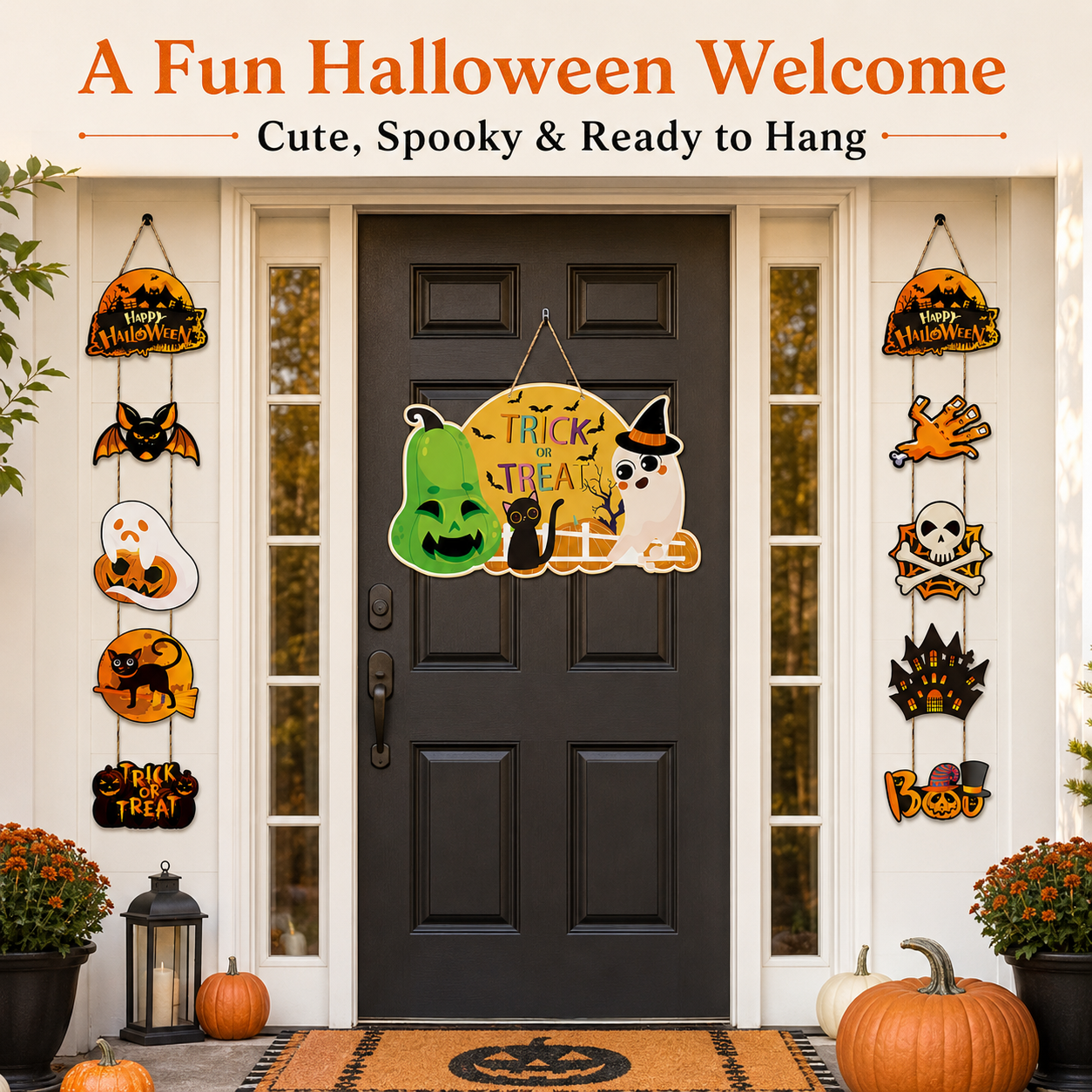 🔥70% OFF - 🎃Halloween Trick-or-Treat Door Hanging Decoration