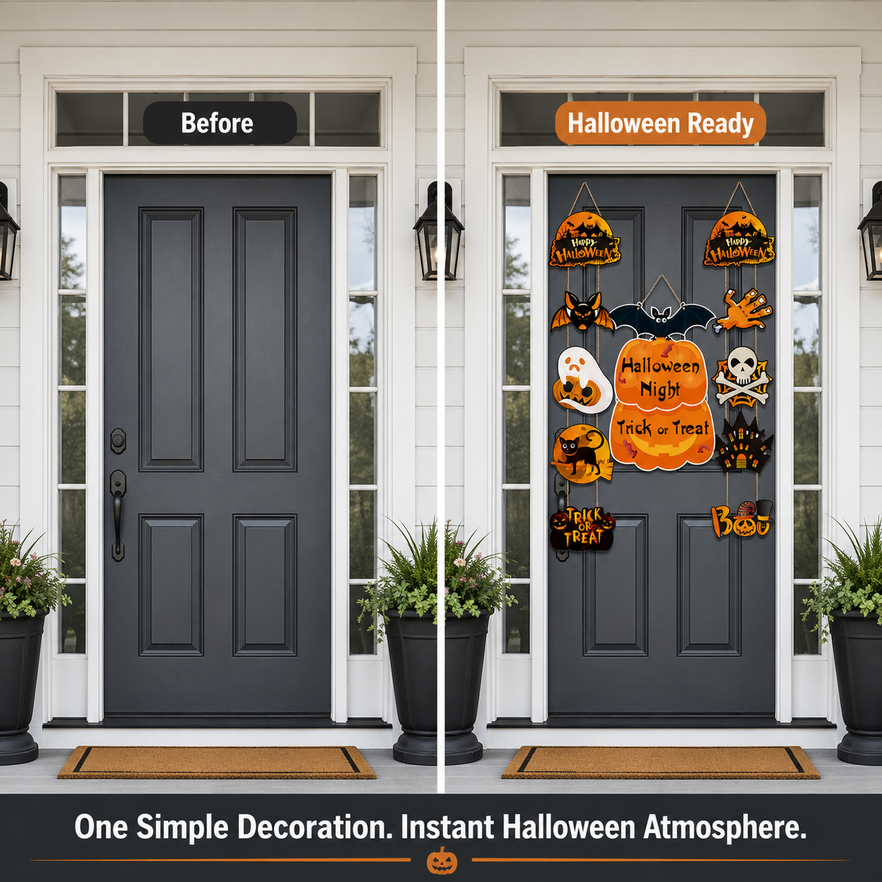 🔥70% OFF - 🎃Halloween Trick-or-Treat Door Hanging Decoration