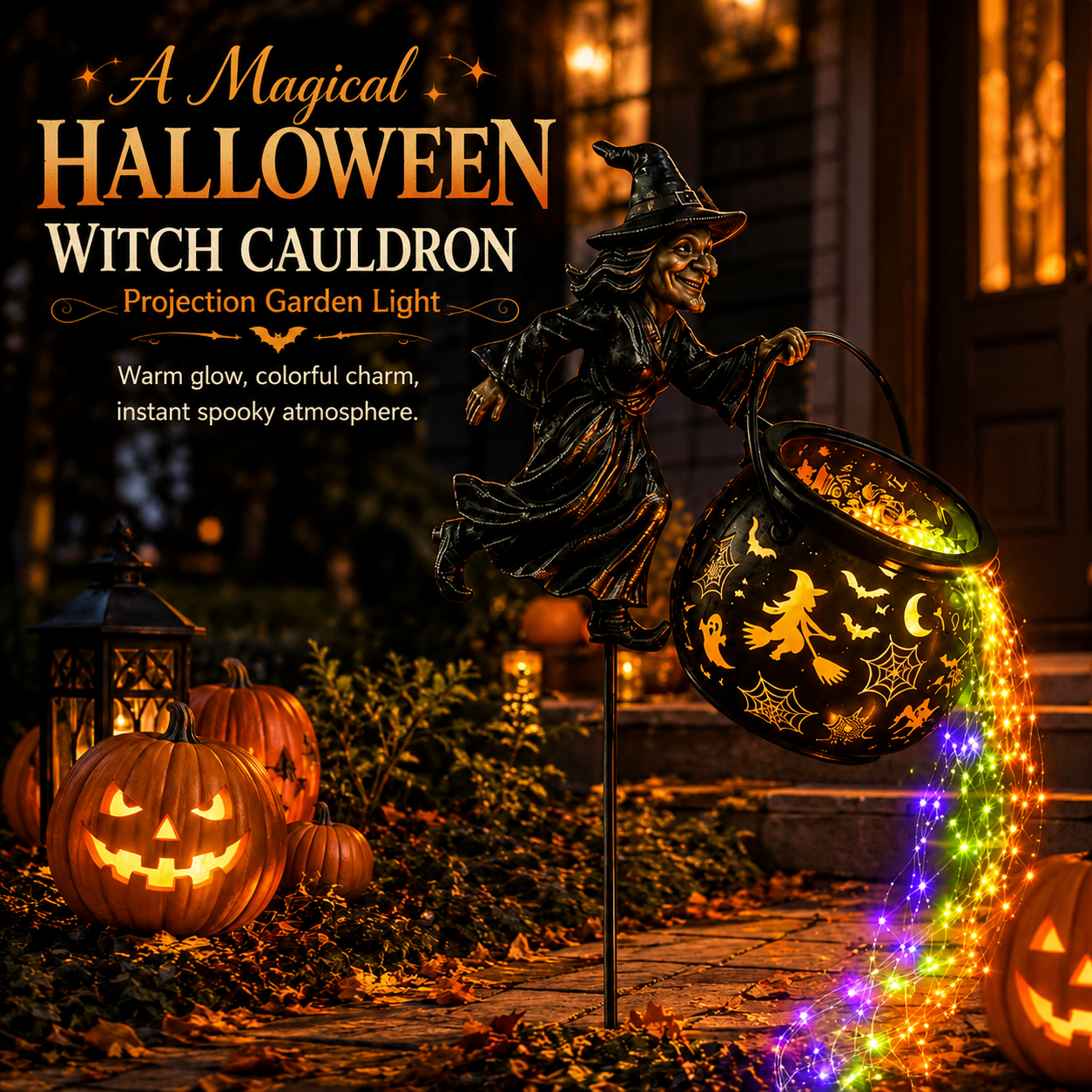 💥LAST DAY 70% OFF - 🎃🧙‍♀️ Halloween Witch Cauldron Projection Garden Light – 🔥 Buy 2 Free Shipping