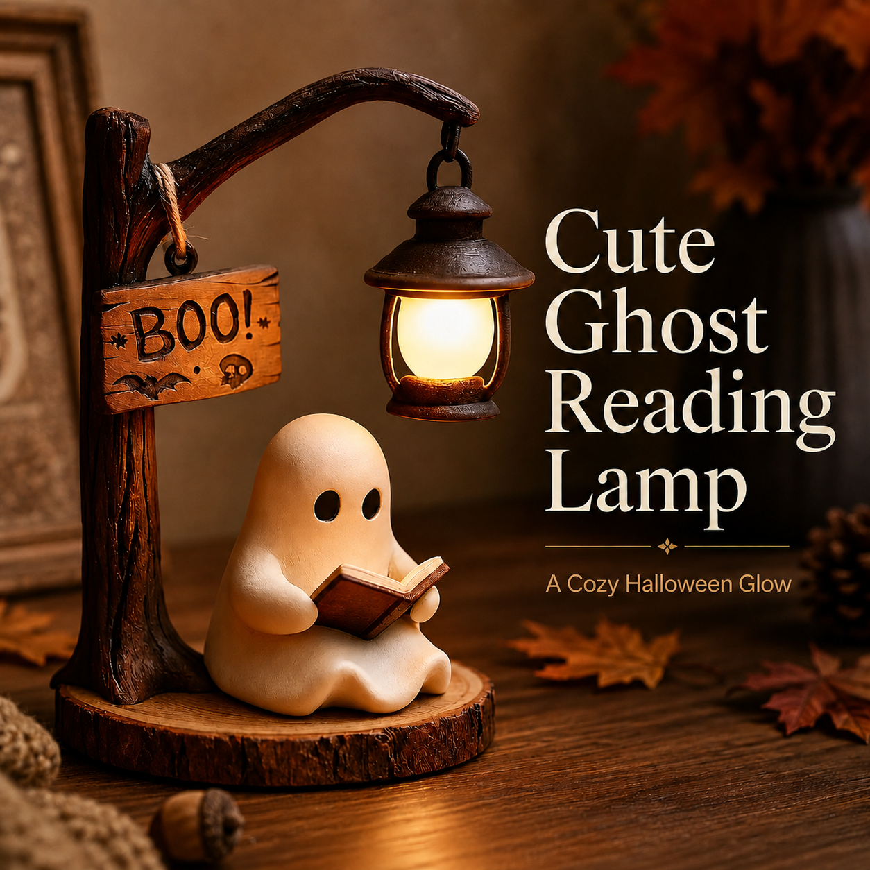 🎃 Halloween Early Bird Sale | 70% OFF 👻 Ghost Reading Lamp