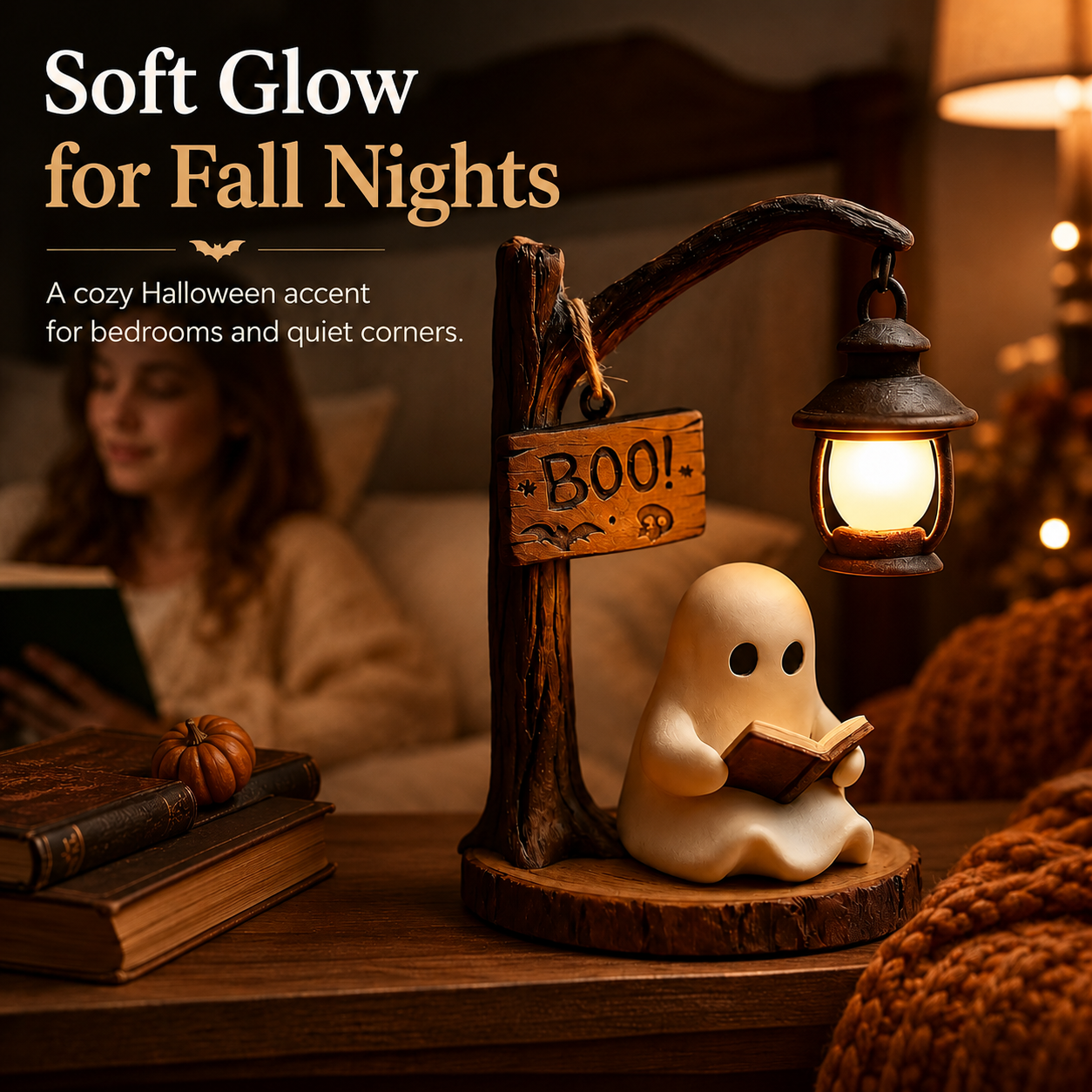🎃 Halloween Early Bird Sale | 70% OFF 👻 Ghost Reading Lamp