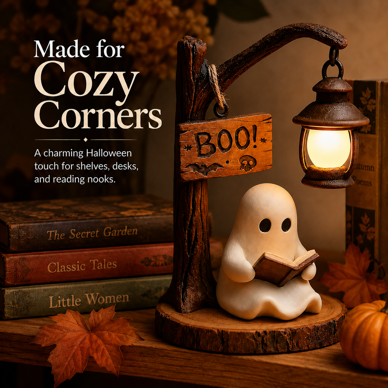 🎃 Halloween Early Bird Sale | 70% OFF 👻 Ghost Reading Lamp