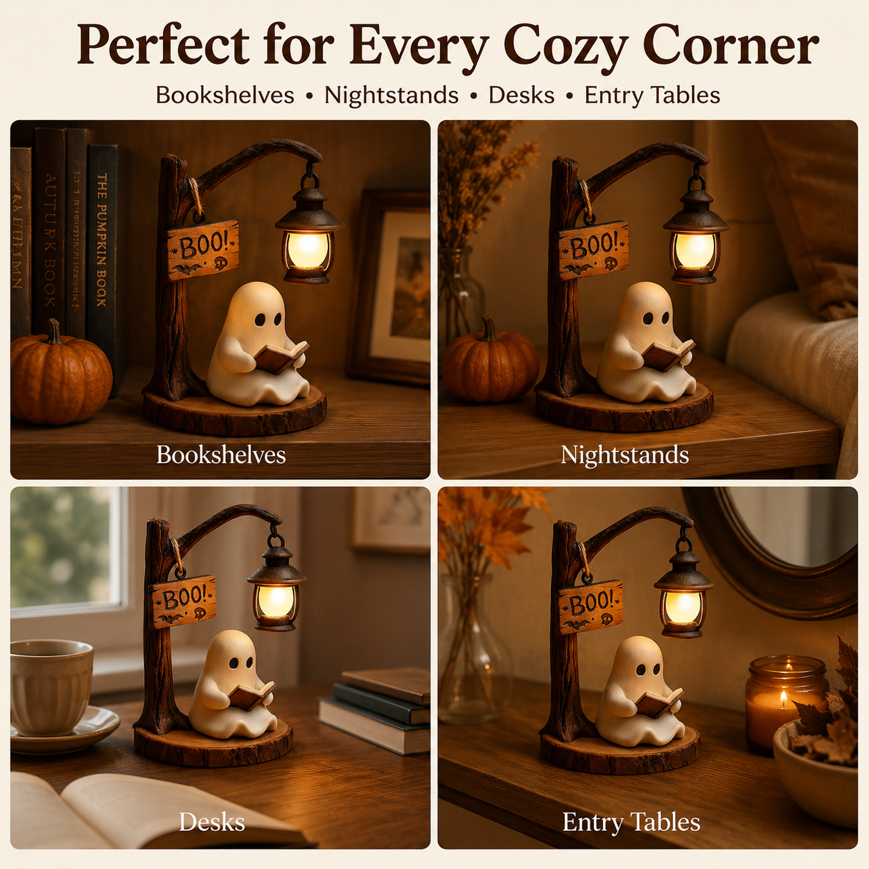 🎃 Halloween Early Bird Sale | 70% OFF 👻 Ghost Reading Lamp