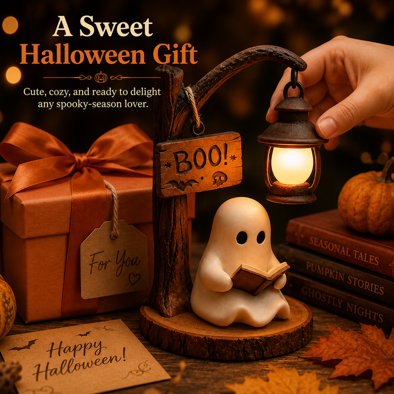 🎃 Halloween Early Bird Sale | 70% OFF 👻 Ghost Reading Lamp