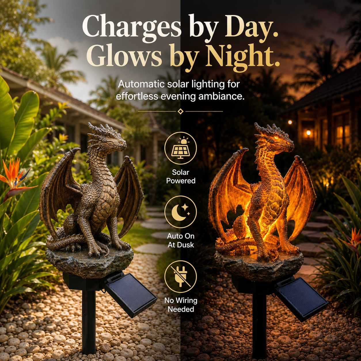 🔥80% OFF-🦖Solar Dragon Garden Statue Light