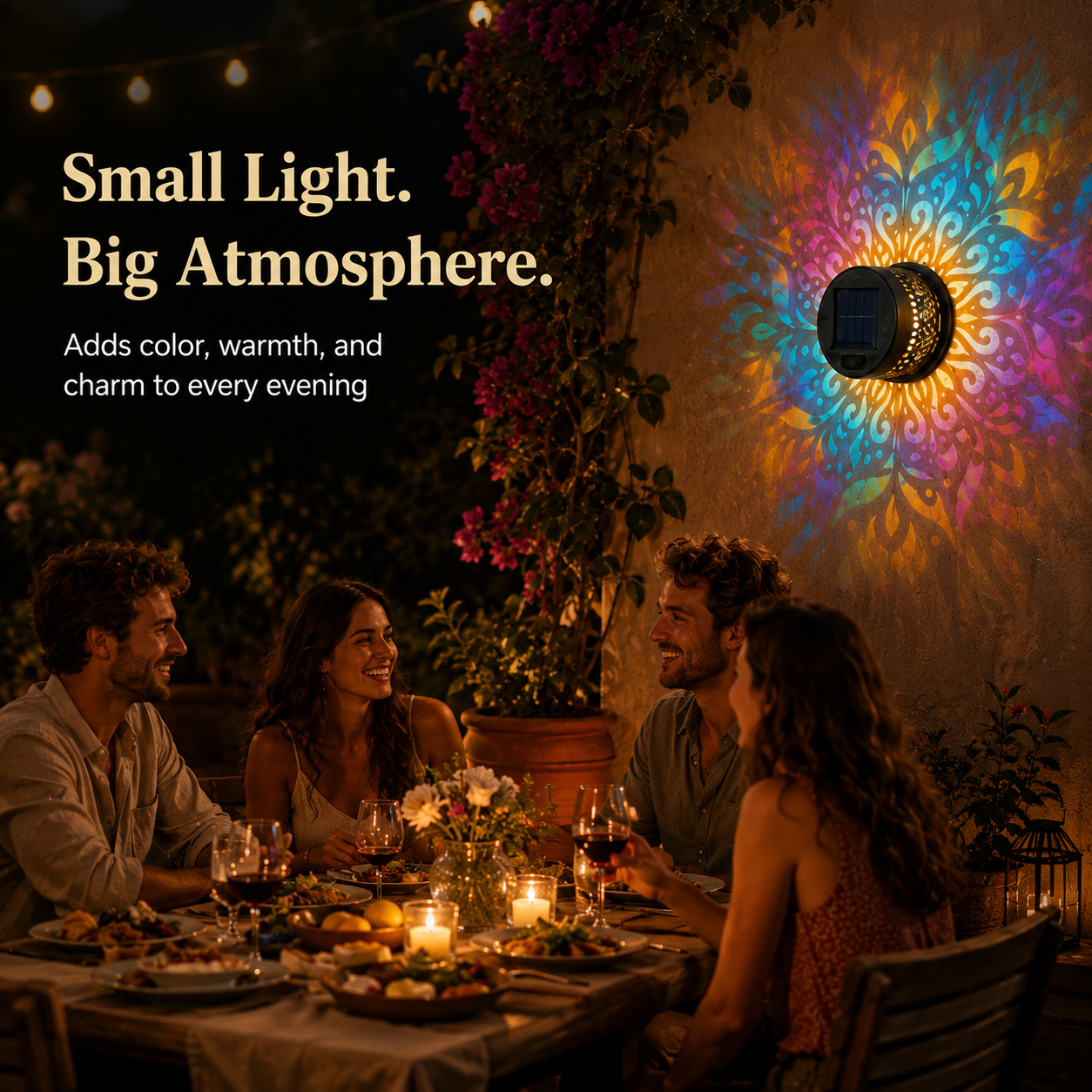 🔥80% OFF-✨Solar Mandala Wall Light