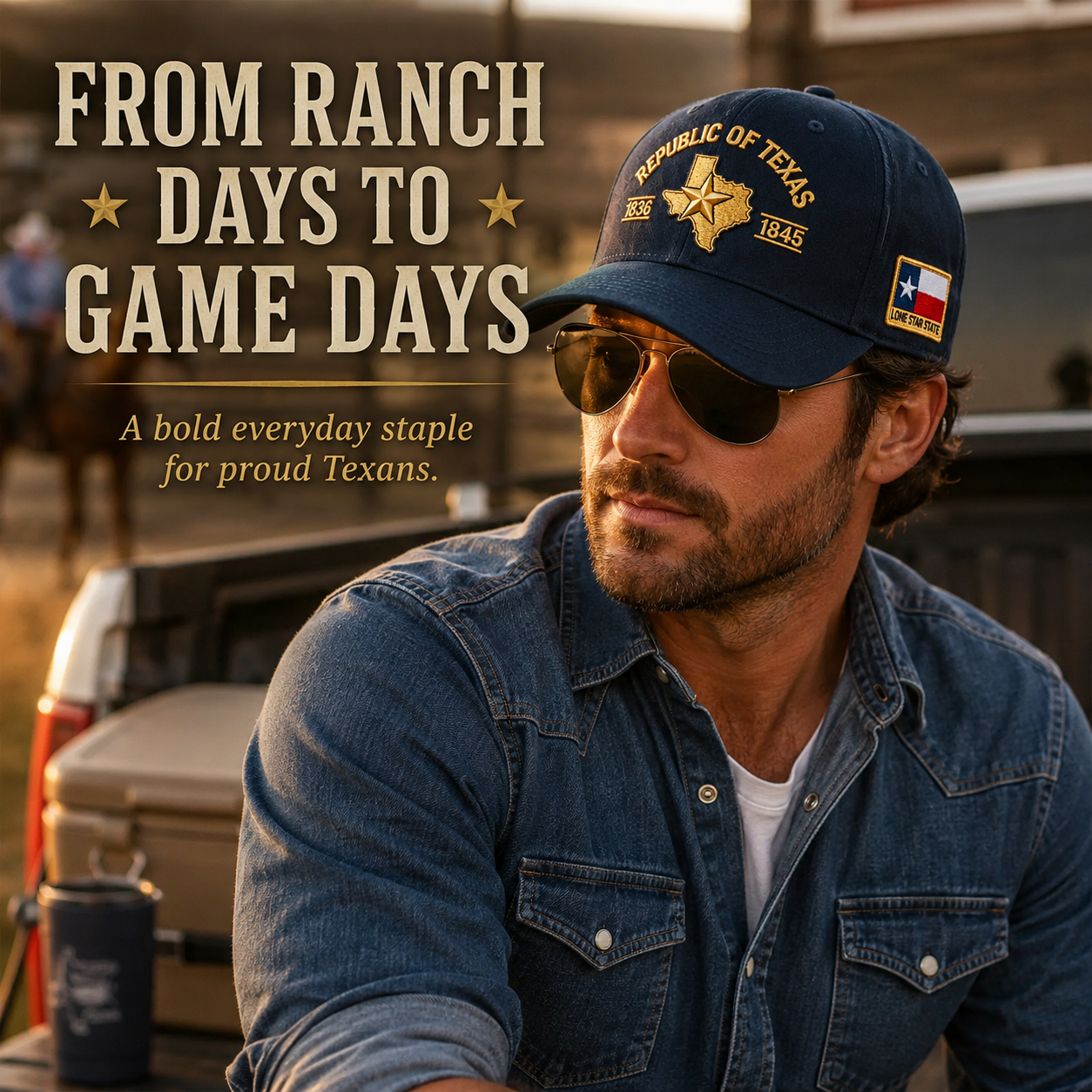 🔥80% OFF - 🎁Republic of Texas Embroidered Hat