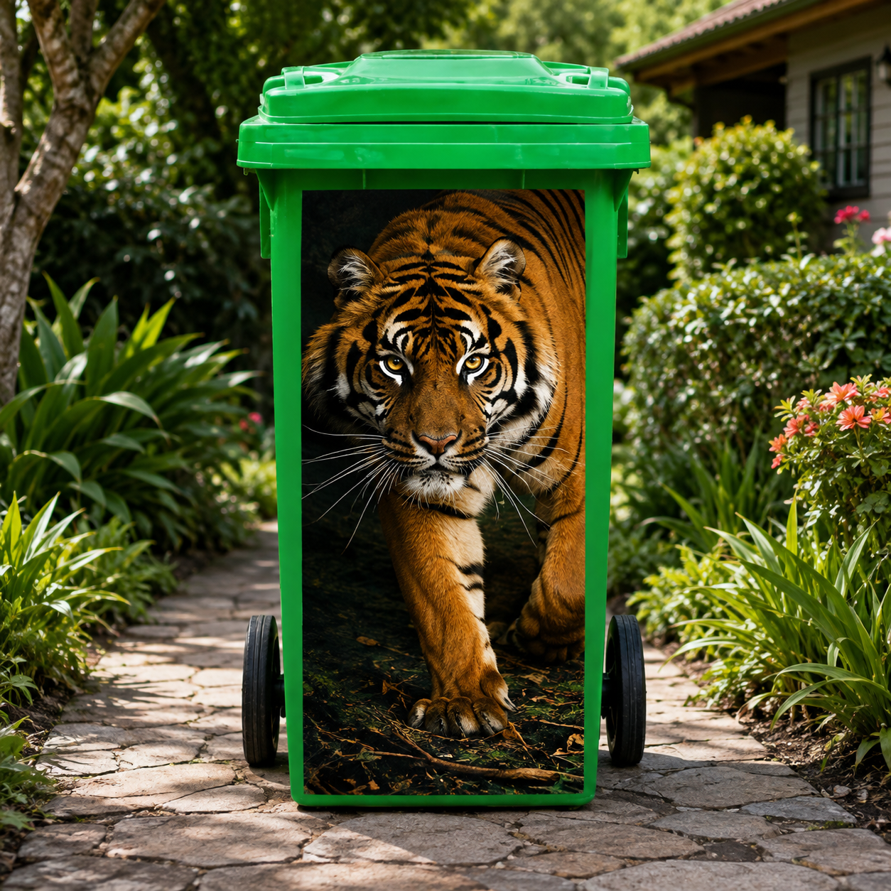 🔥70% OFF Today - Creative Trash Can Sticker with Colourful Cartoon ✨