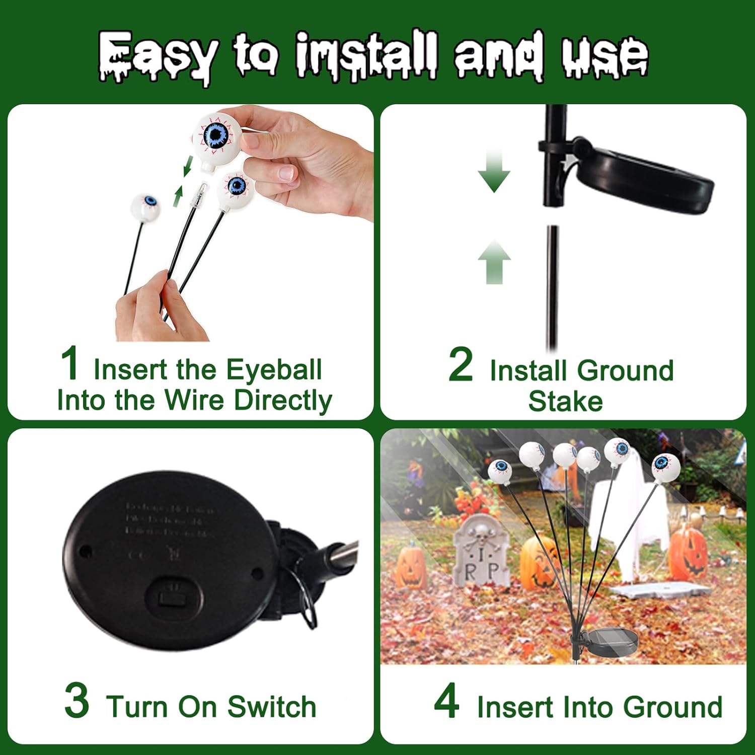 🔥80% OFF - Solar Eyeball Swaying Firefly Lights