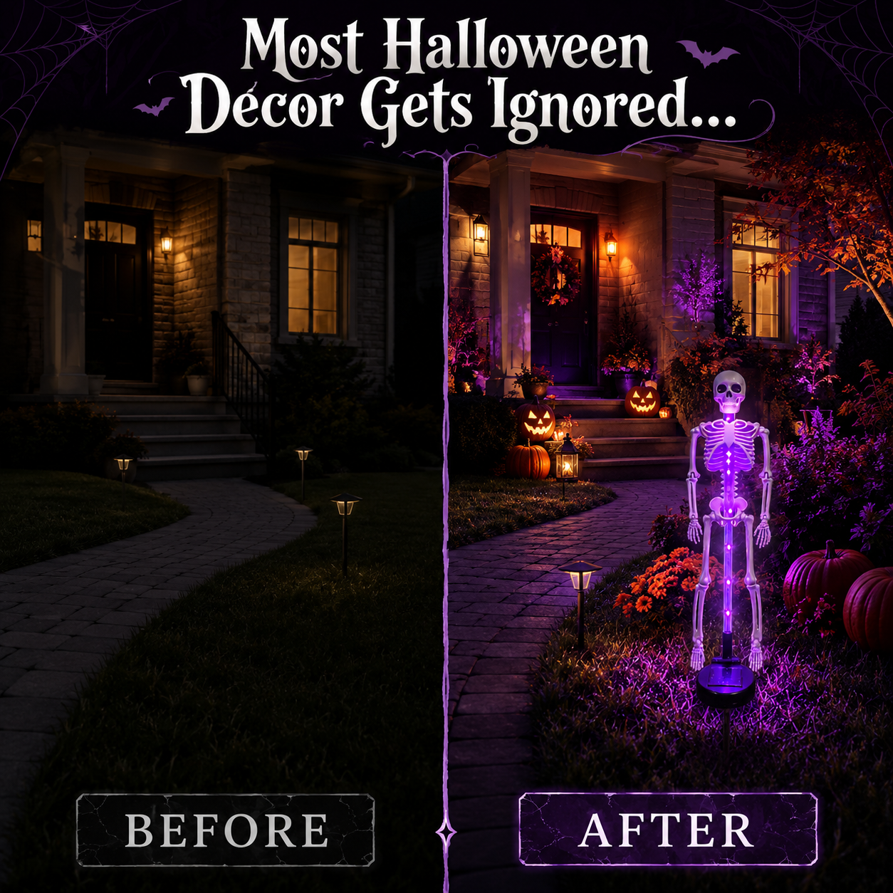 🎃 Halloween Early Bird Sale | 🔥 70% OFF 💀 Skeleton Solar Light Garden Stake