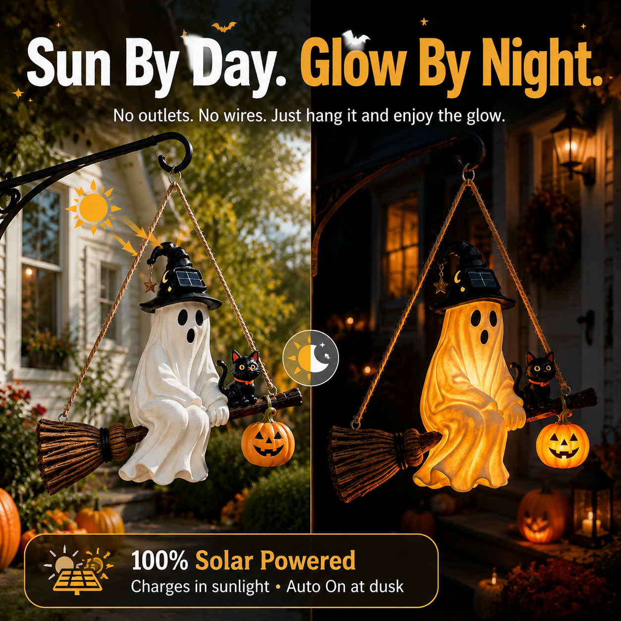 🎃 Halloween Early Bird Sale | 70% OFF 👻 Halloween Solar Ghost Hanging Decor