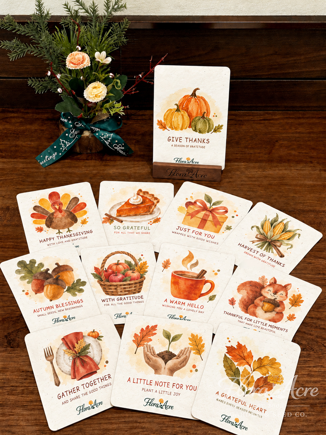 ✨Early Holiday Sale 45% OFF🌱Eco-Friendly  Plantable Thanksgiving Cards