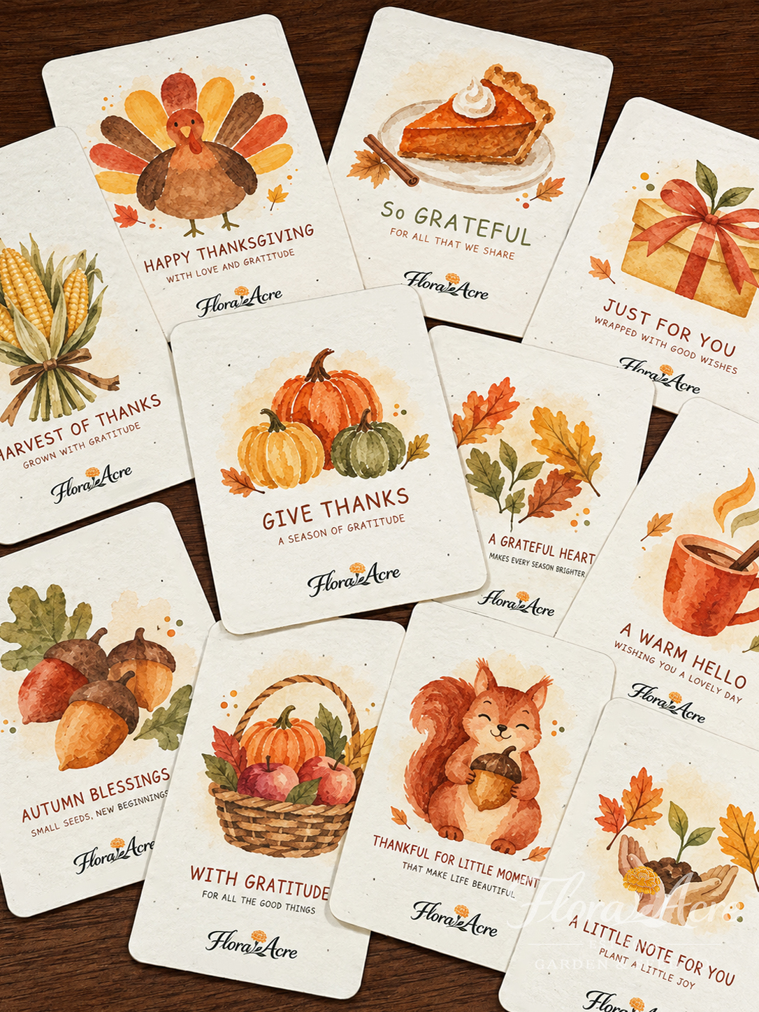 ✨Early Holiday Sale 45% OFF🌱Eco-Friendly  Plantable Thanksgiving Cards