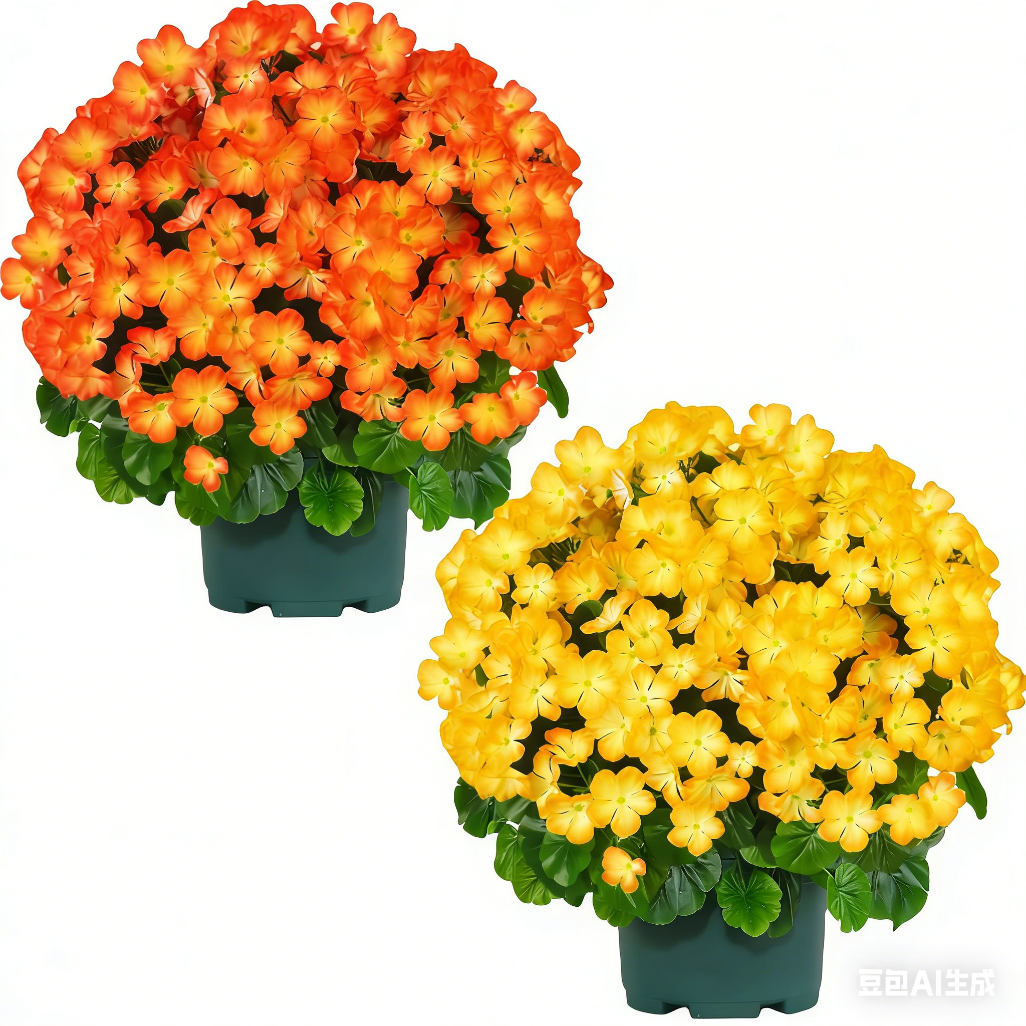🌸 Lush, UV-Resistant Artificial Geraniums – Real Look, No Maintenance! 🌞🏡💐