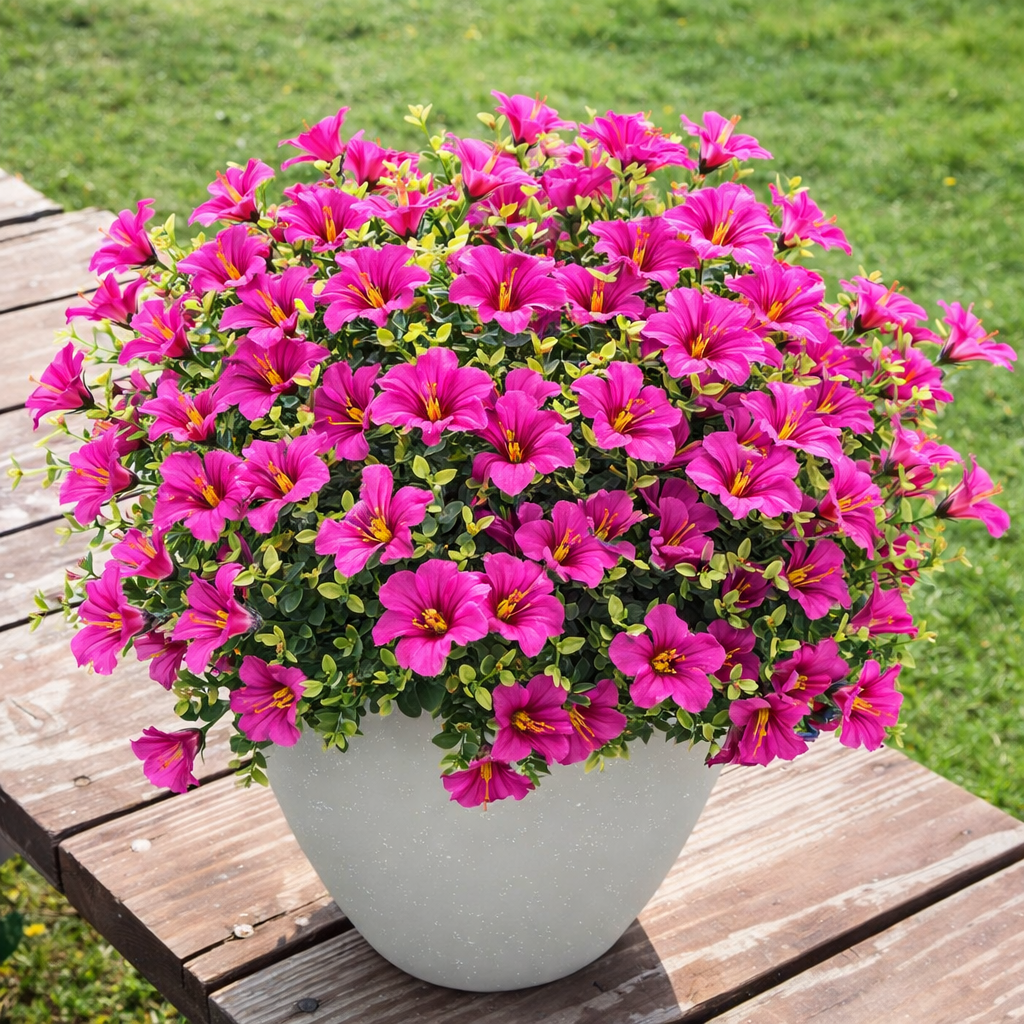 BUY MORE SAVE MORE 🔥 Lifelike Morning Glory Artificial Flowers for Outdoor Decor 🌸