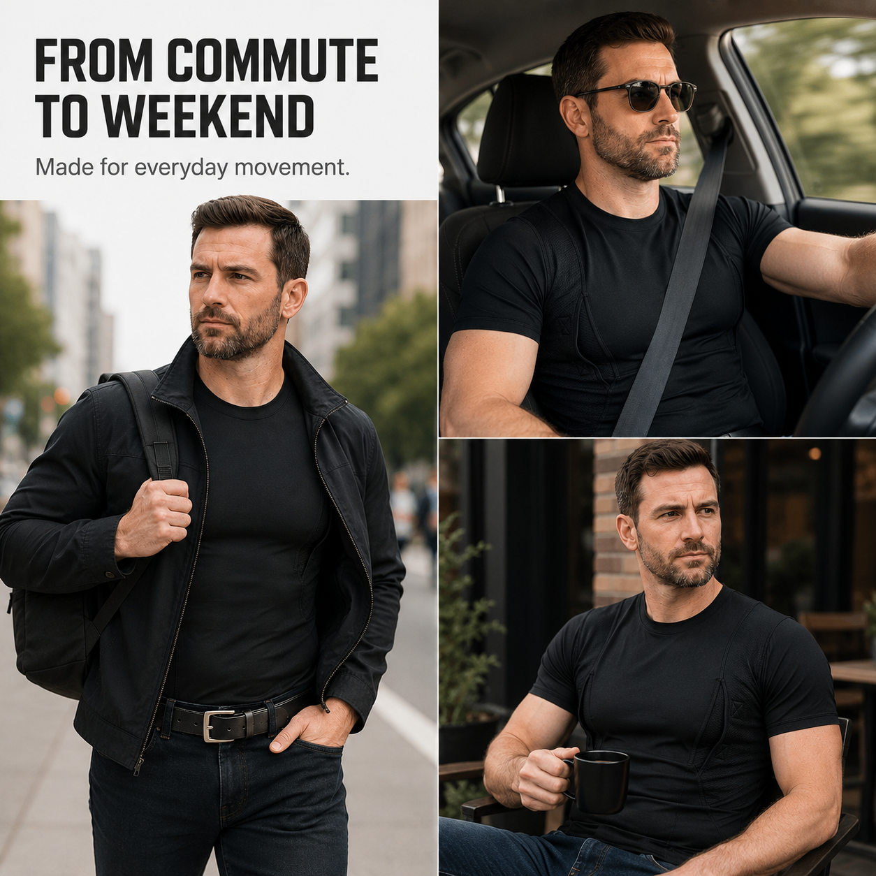 Short-Sleeve Concealed Carry Compression Tee