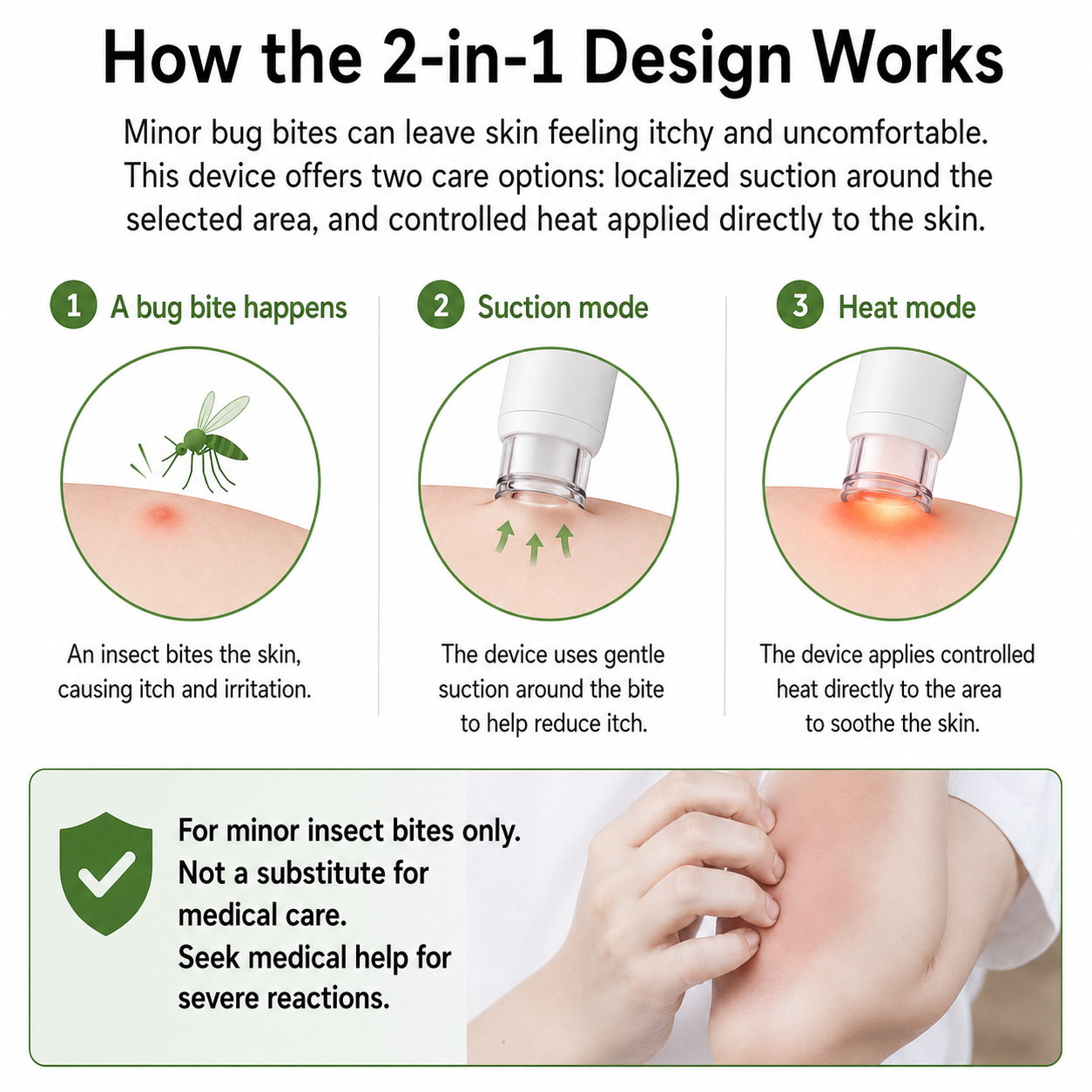 🔥 Last Day 70% OFF - 🦟2-in-1 Bug Bite Relief Tool – Controlled Heat & Adjustable Suction