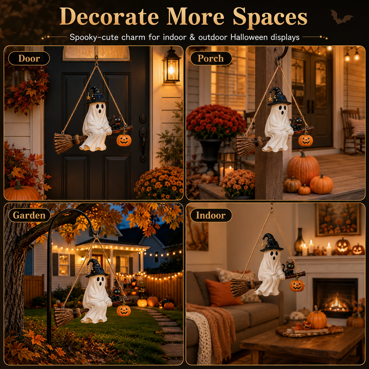 🎃 Halloween Early Bird Sale | 70% OFF 👻 Halloween Solar Ghost Hanging Decor