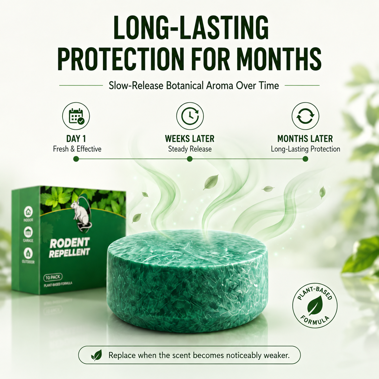 💥LAST DAY SALE 70%OFF💥🟢 Natural Peppermint Pest Repellent Tablets – 10 Pack