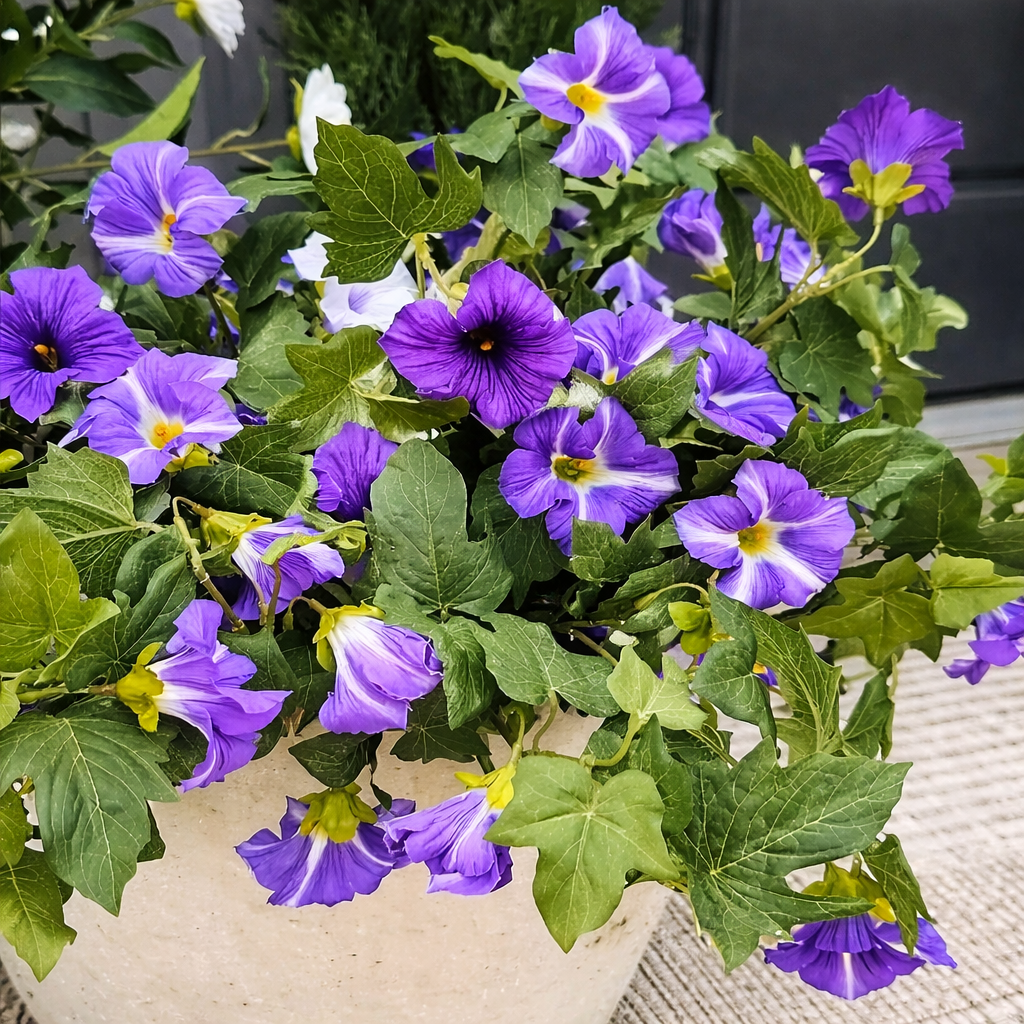 BUY MORE SAVE MORE 🔥 Lifelike Morning Glory Artificial Flowers for Outdoor Decor 🌸