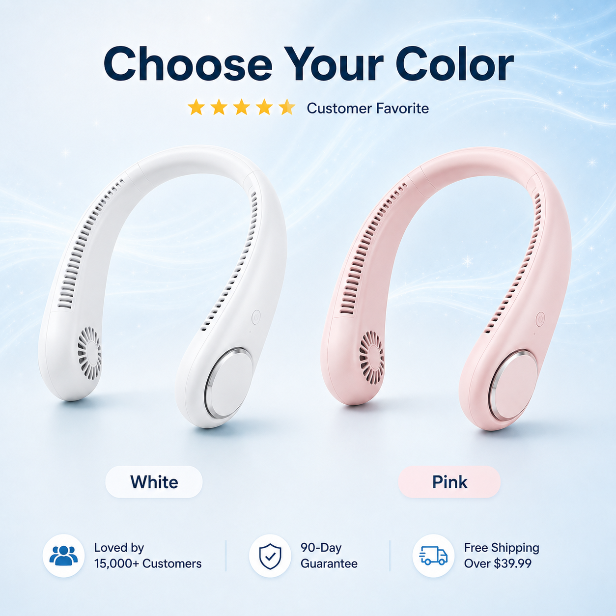 🔥75% OFF- Wearable Bladeless Neck Fan