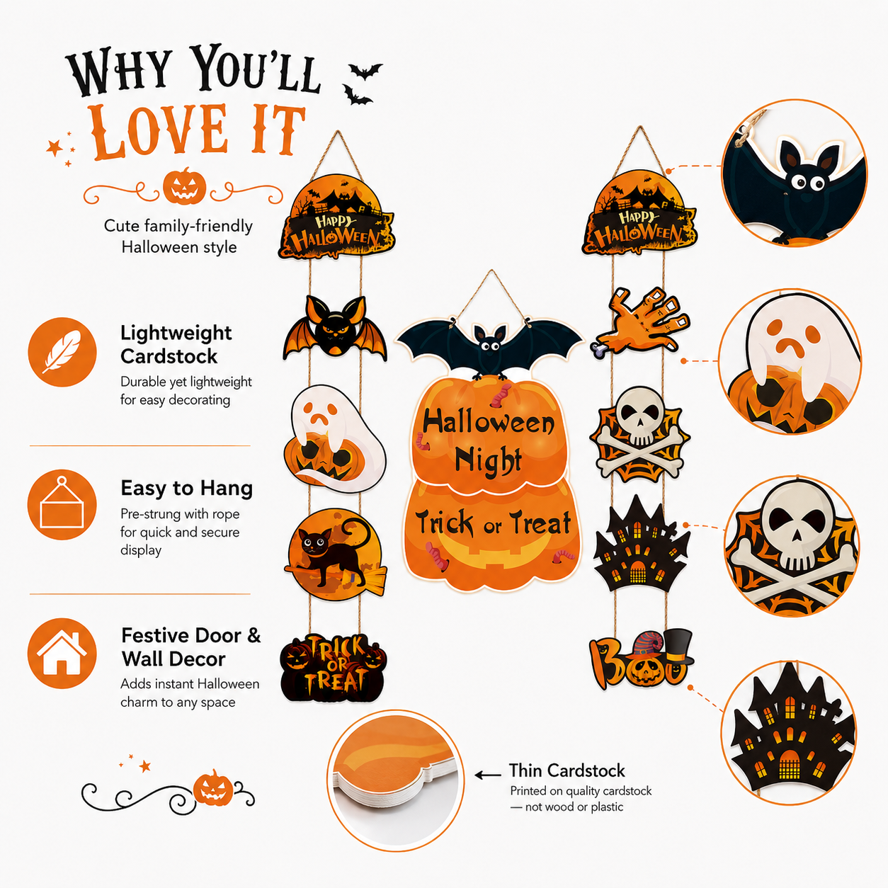 🎃Halloween Trick-or-Treat Door Hanging Decoration