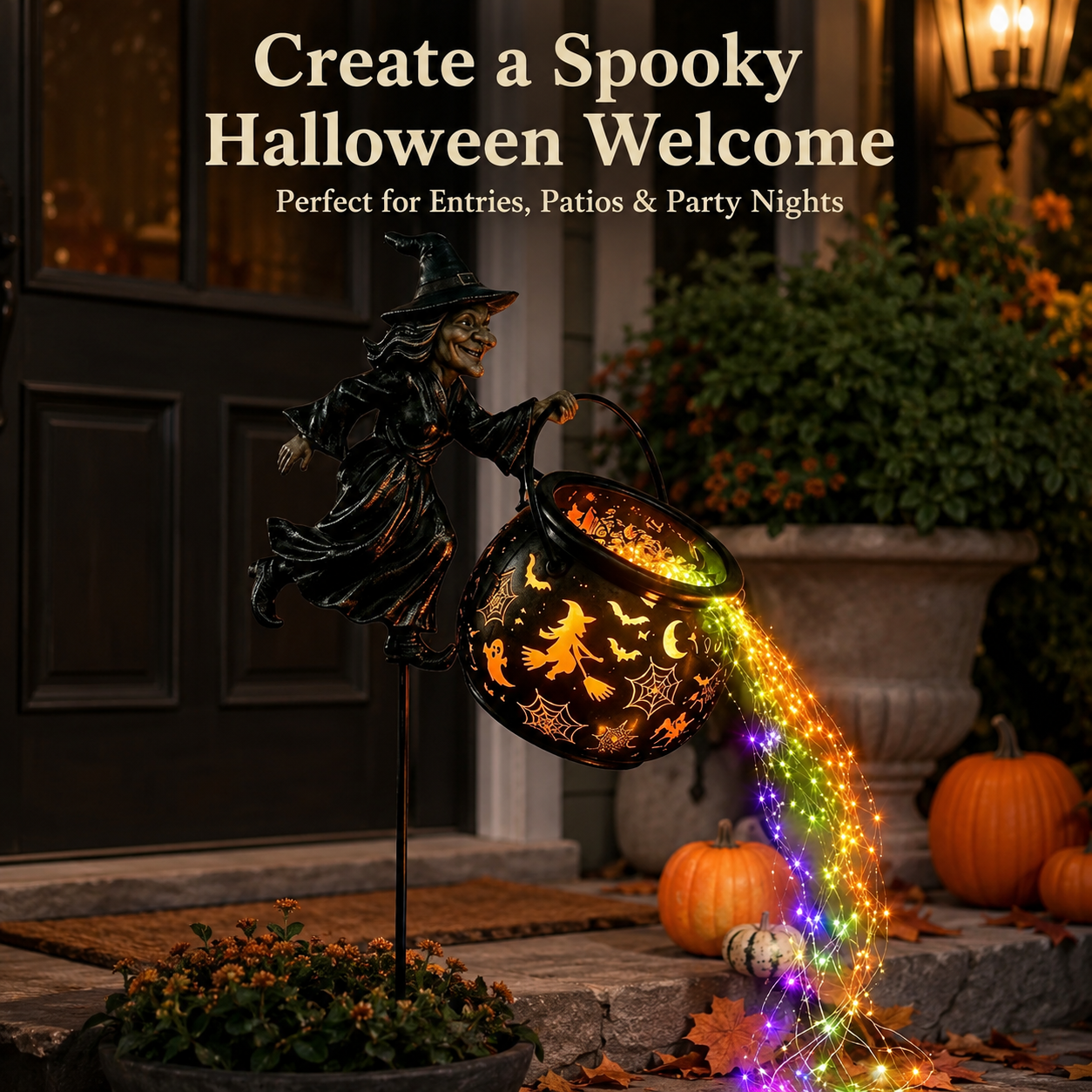 💥LAST DAY 70% OFF - 🎃🧙‍♀️ Halloween Witch Cauldron Projection Garden Light – 🔥 Buy 2 Free Shipping