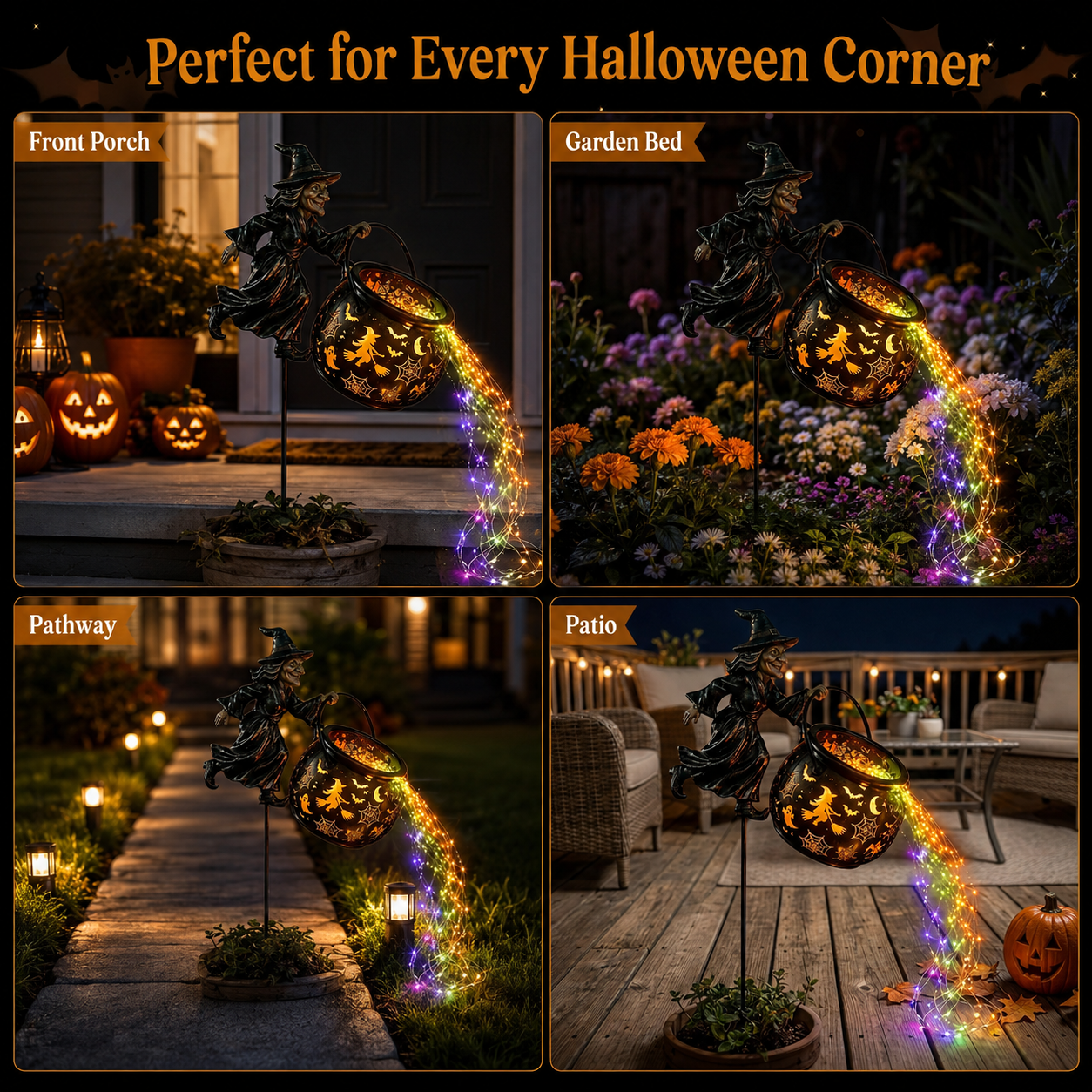 💥LAST DAY 70% OFF - 🎃🧙‍♀️ Halloween Witch Cauldron Projection Garden Light – 🔥 Buy 2 Free Shipping