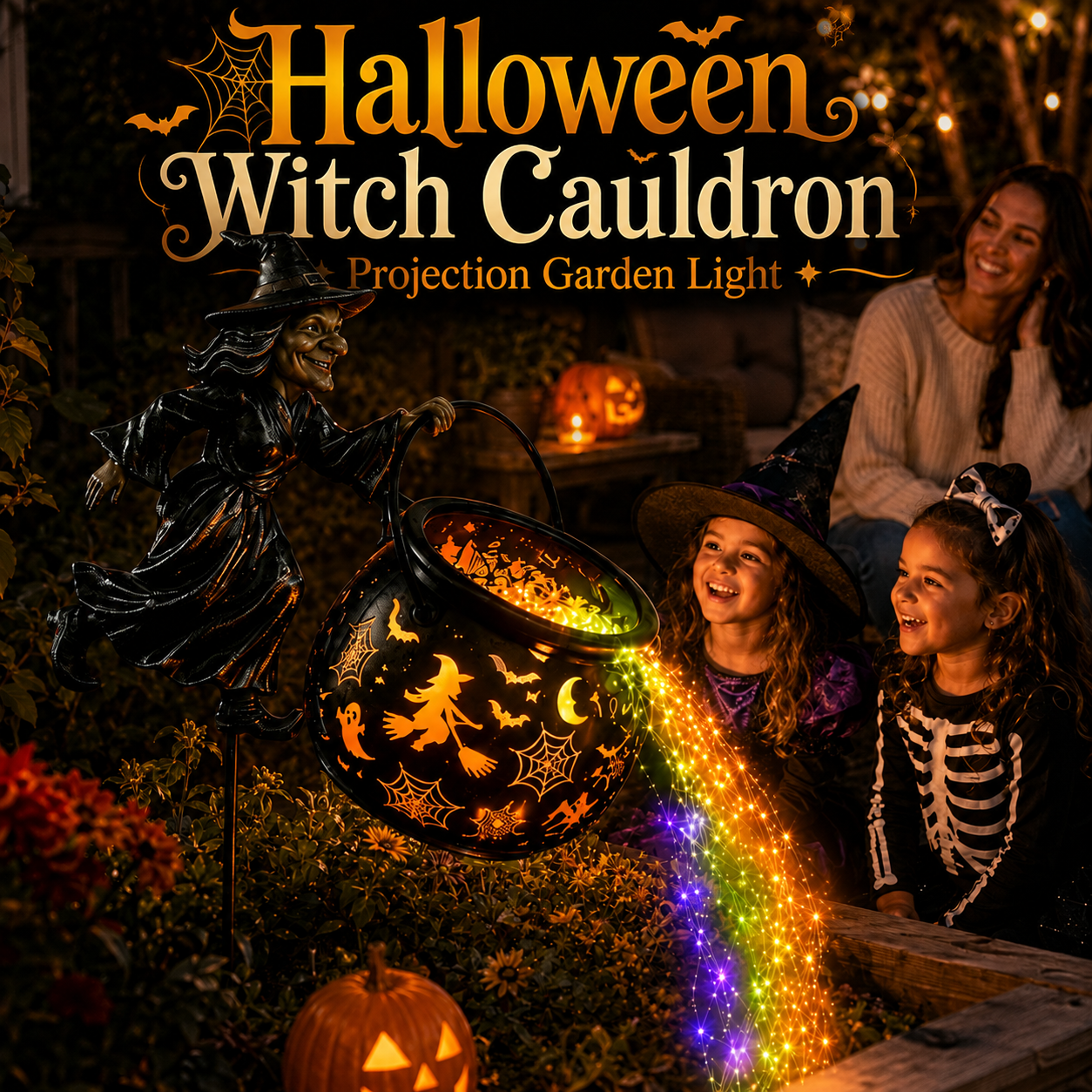 💥LAST DAY 70% OFF - 🎃🧙‍♀️ Halloween Witch Cauldron Projection Garden Light – 🔥 Buy 2 Free Shipping