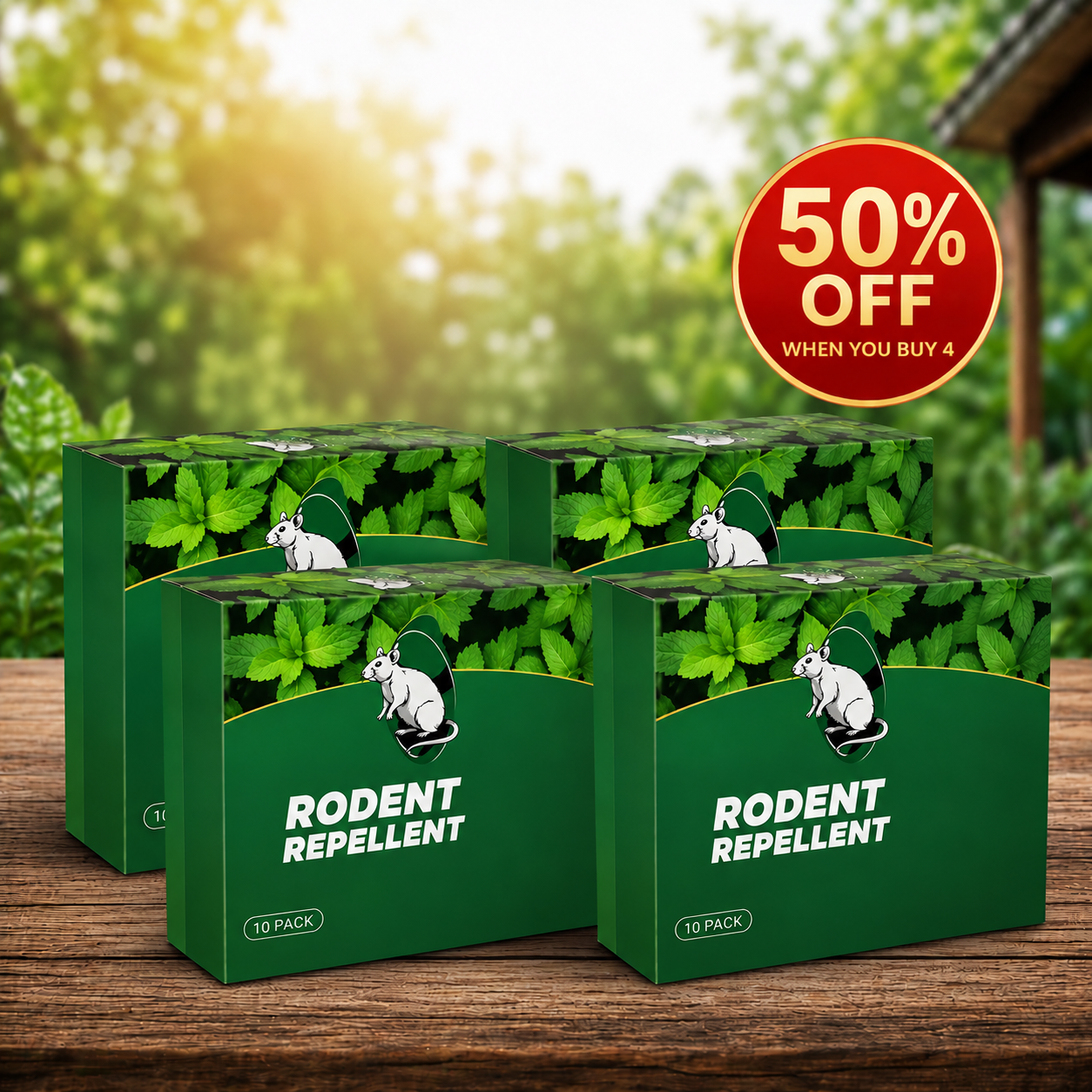 💥LAST DAY SALE 50%OFF💥🟢 Natural Peppermint Rodent Repellent Tablets – 10 Pack