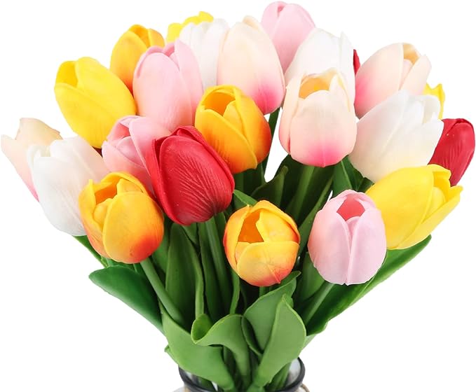 💥Spring On Sale✨UV Resistant Lifelike Artificial Tulips Flowers💐