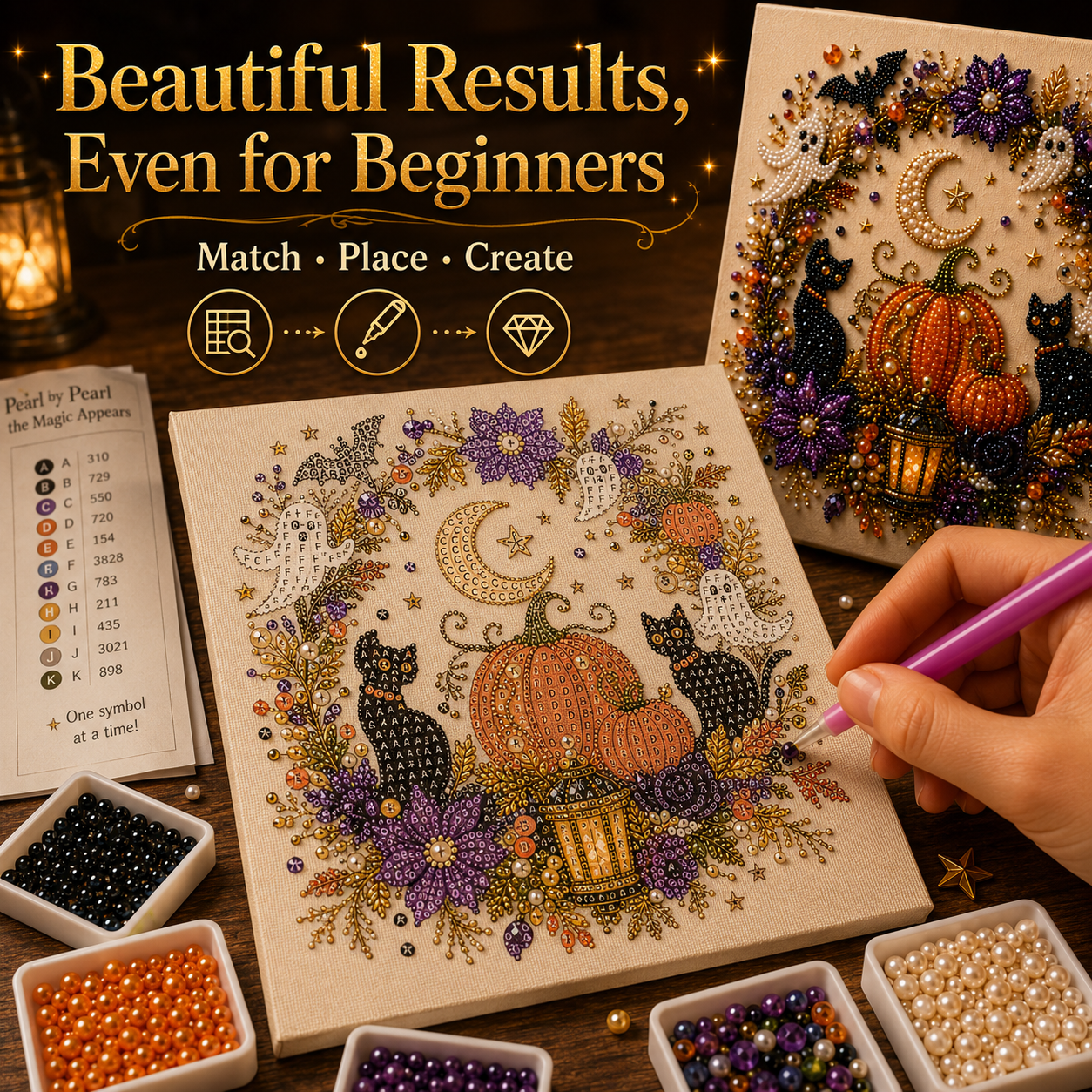  🔥70% OFF - 👻✨ Halloween Pearl Art DIY Kit