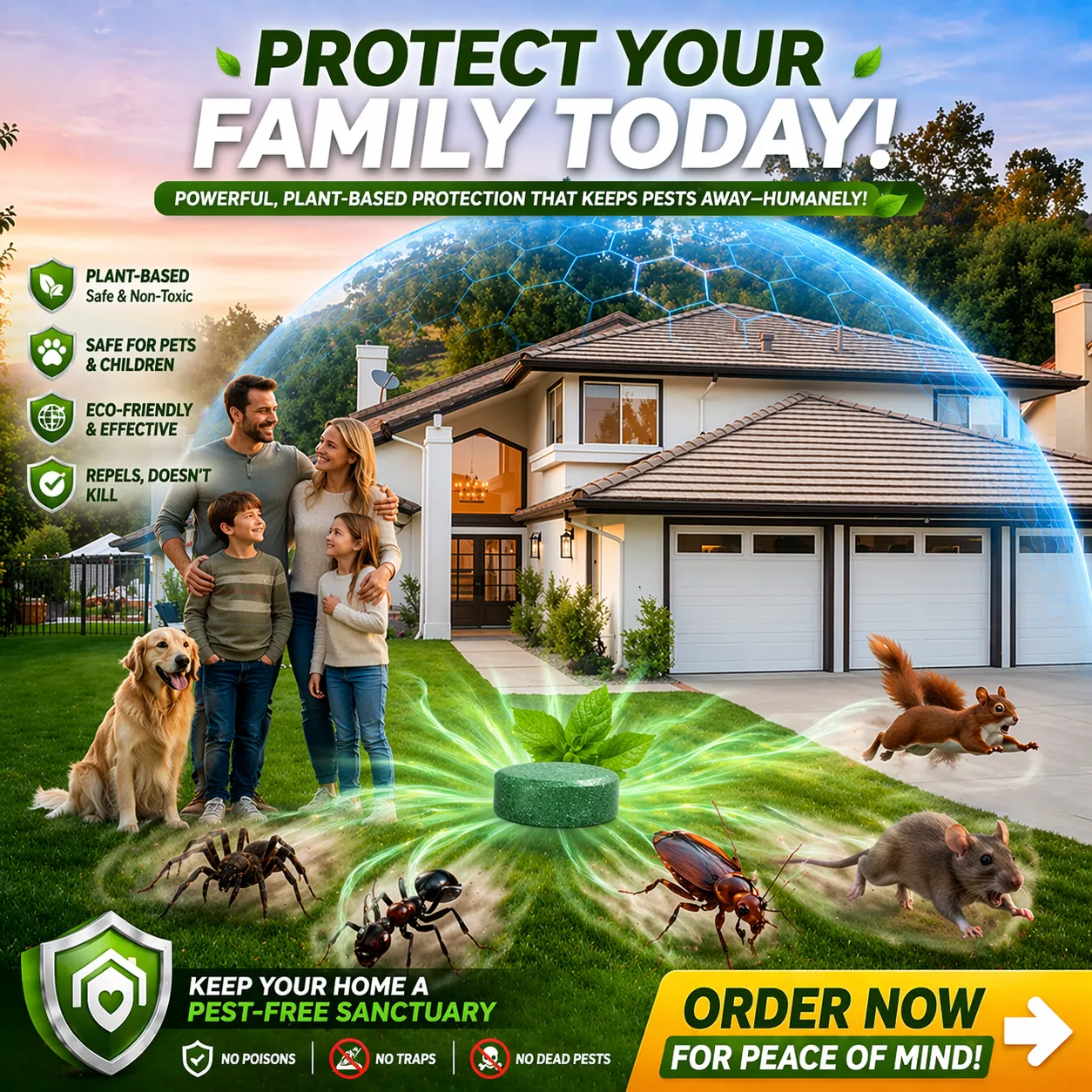 💥LAST DAY SALE 70%OFF💥🟢 Natural Peppermint Pest Repellent Tablets – 10 Pack
