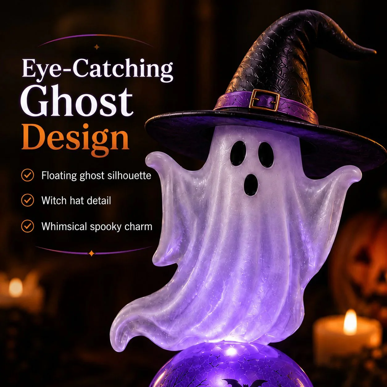🔥 Last Day 49% OFF🎃Halloween Raven Crystal Ball Lighted Decor👻