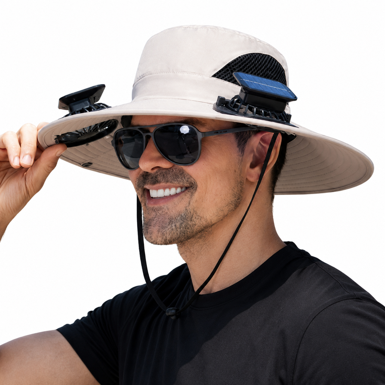 🔥HOT SALE NOW 70% OFF🔥Solar Cooling Sun Hat – Portable Fan Cap