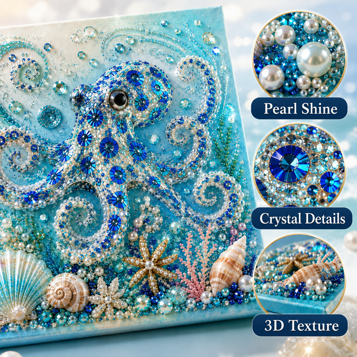 🔥 Last Day 70% OFF - 🌊✨ Ocean Theme Pearl Art DIY Kit