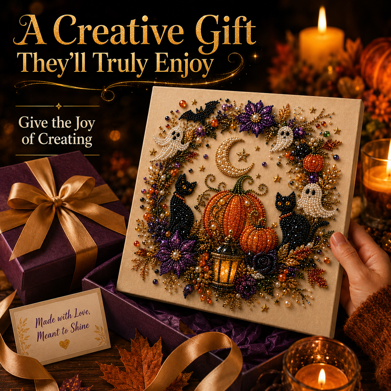  🔥70% OFF - 👻✨ Halloween Pearl Art DIY Kit