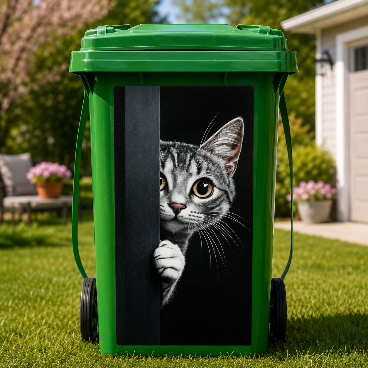 🔥70% OFF Today - Creative Trash Can Sticker with Colourful Cartoon ✨