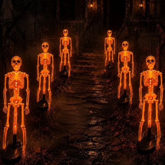 🎃 Halloween Early Bird Sale | 🔥 60% OFF 💀 Skeleton Solar Light Garden Stake