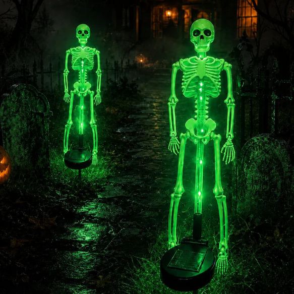 🎃 Halloween Early Bird Sale | 🔥 60% OFF 💀 Skeleton Solar Light Garden Stake