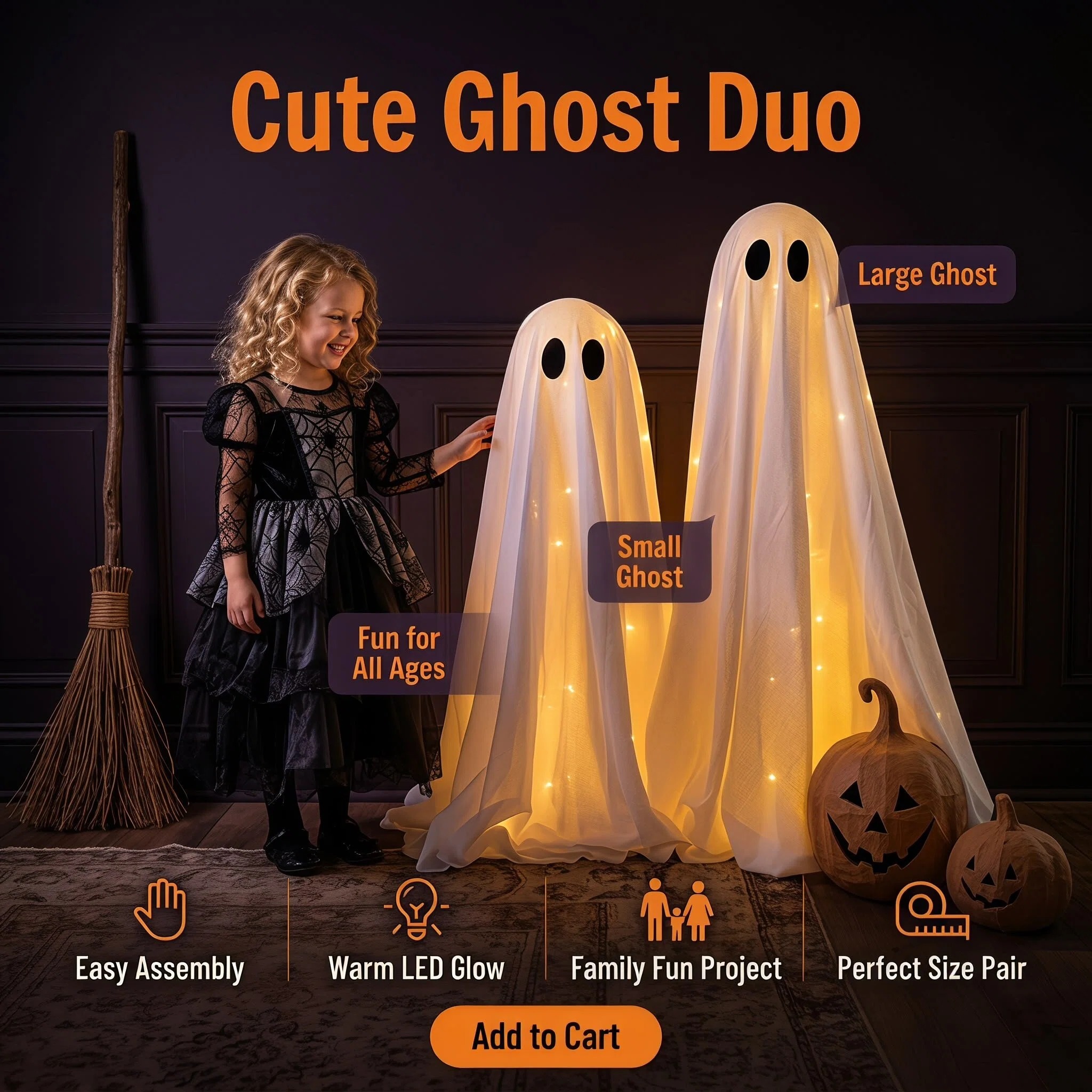 🔥Final Day Clearance 65% OFF🔥DIY Light Up Ghost Kit 👻