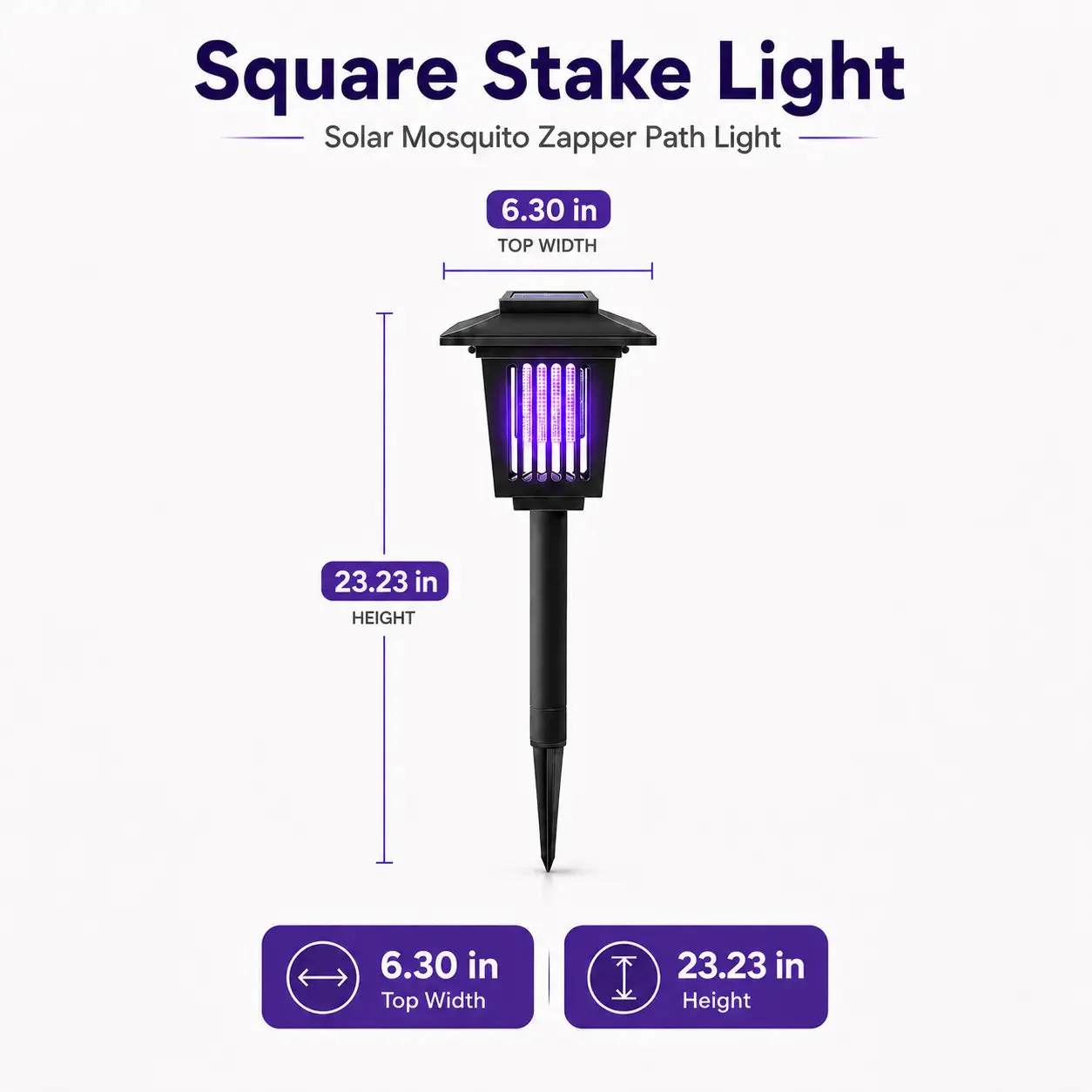 Solar Mosquito Zapper Light