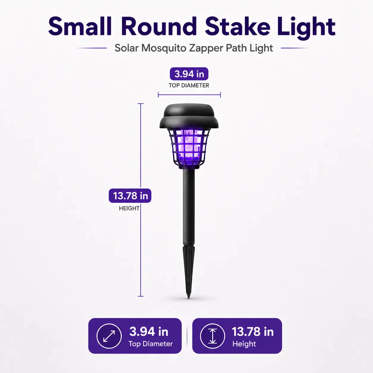 Solar Mosquito Zapper Light