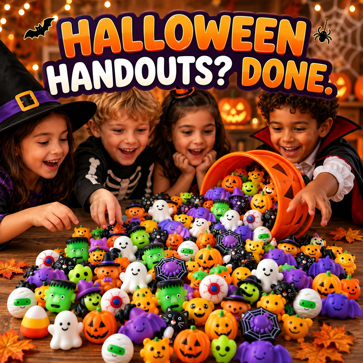 🔥Last Day 70% OFF - 🎃 30PCS Halloween Mochi Squishy Toys