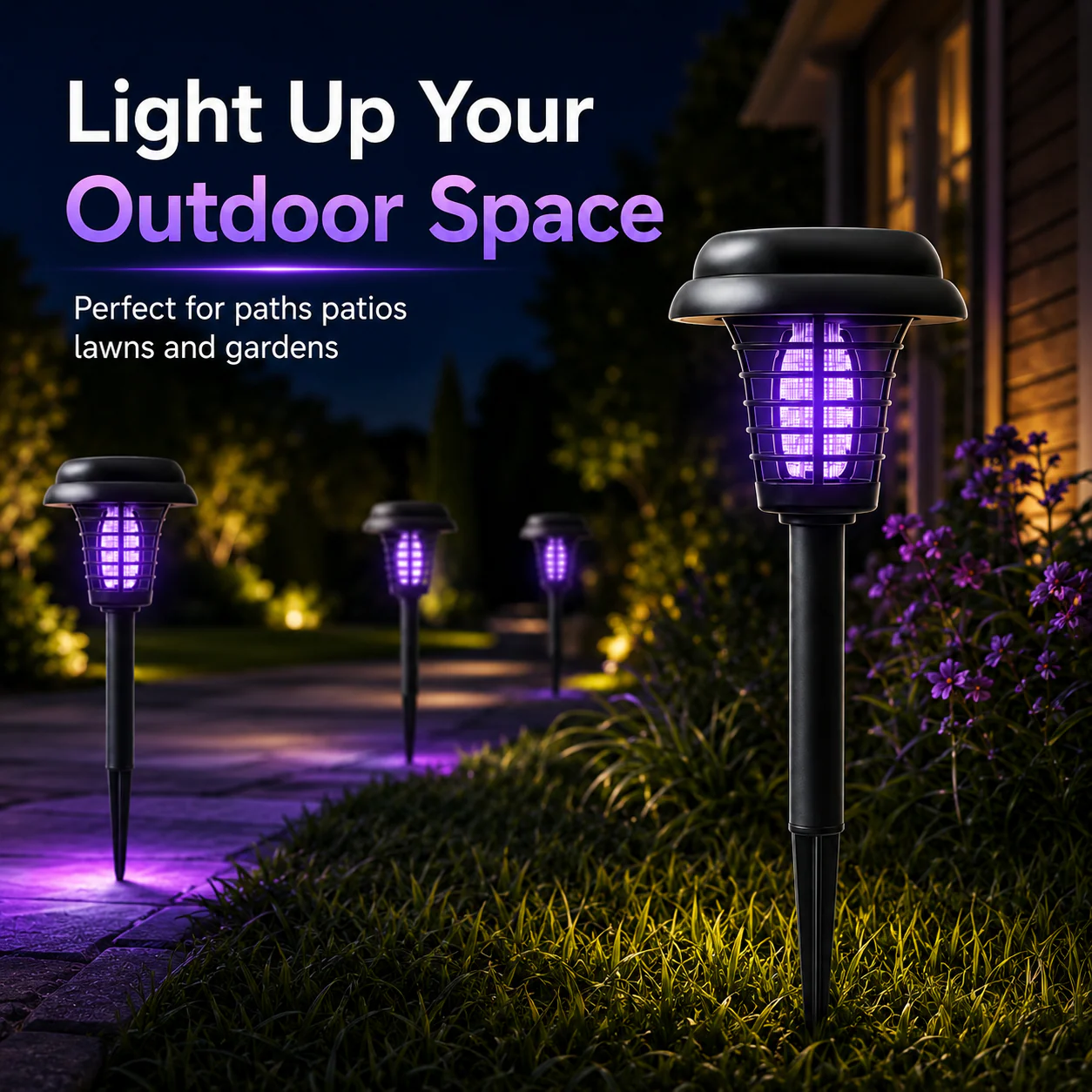 Solar Mosquito Zapper Light